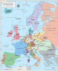 Europe In 1815 After The Congress Of Vienna Map Thumbnail Congress Of Vienna Europe Map Map