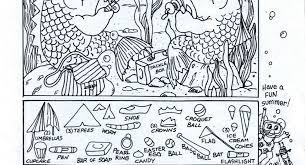 There are simpler hidden pictures for the little kids but the big kids (and even adults) will also find some more challenging puzzles. Hidden Pictures Publishing Hidden Picture Coloring Page Summer
