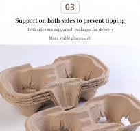 ODM/OEM Single Double Cup Degradable Paper Plastic Tray for ...