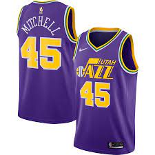 Karl malone #32 utah jazz adidas hardwood classic sewn jersey size large +2. Donovan Mitchell Utah Jazz Nike Hardwood Classics Swingman Jersey Purple