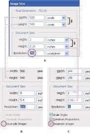 photoshop image size and resolution