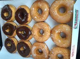 The first dunkin' donuts appeared in 1950 when founder william rosenberg opened the first location in quincy, massachusetts. Variety Dozen And Regular Half And Chocolate Half Picture Of Dunkin Mobile Tripadvisor