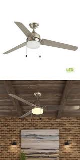 Ceiling Fans 176937 Brushed Ceiling Fan Industrial Style Indoor Fixture Three Blade Powerful Motor Buy It Now On Ceiling Fan Industrial Ceiling Fan Ceiling