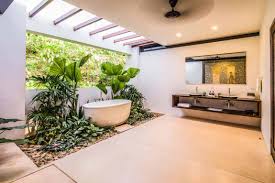 Natural and homy best combination for bathroom decor. 40 Tropical Style Primary Bathroom Ideas Photos Home Stratosphere