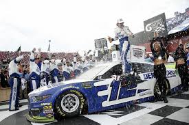 Kurt busch has the fastest practice speed during practice 1 of 202.671 mph for the 2019 nascar cup series geico 500 at talladega superspeedway. Talladega Nascar Ryan Blaney Wins Crash Strewn Race For Penske