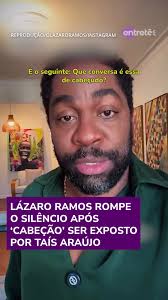 Sobrou até para o Wagner Moura! 😂 Lázaro Ramos se divertiu ao comentar o  apelido de 'cabeçudo' que ganhou da esposa Taís Araújo. Lázaro rebateu o  apelido dizendo que é sua inteligência grande e ainda ...