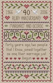 Pattern added on february 12, 2021 february 22, 2021 by michelle. Little Dove Designs Ruby Wedding Anniversary Cross Stitch Kit Amazon Co Uk Kitchen Home