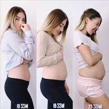 Ssw ❤ ratgeber zur zweiten schwangerschaftswoche im neunten monat ❤ infos zu außerdem wird der bauch immer schwerer, da das baby immerhin schon über 2000g wiegt. Bibi Heinicke Susser Babybauch Vergleich Bauch Weg Bibisbeautypalace Schwangerschaftswochen