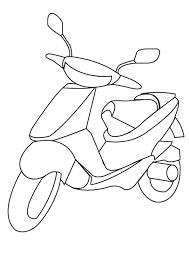 As is well known creative activities play an important. Coloring Pages Scooter Coloring Page