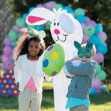 From easter bunnies, oversized colorful eggs, and baskets to butterflies and giant flowers, let holiday lights & magic, inc. Jumbo Inflatable Easter Bunny Oriental Trading