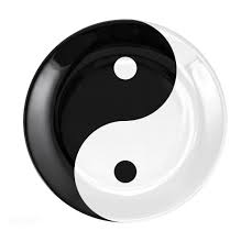 Round Flat Plate With Yin And Yang Symbol Yin Yang Yin Ying Yang