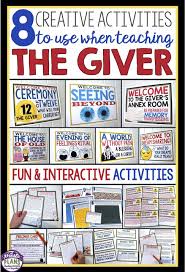 Teaching The Giver Use These 8 Engaging Activities To Allow Your Students To Empathize With Creative Activities The Giver Middle School English Language Arts