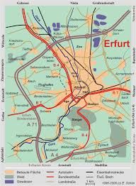 Stadtpläne und karten für erfurt, bundesland thüringen. Umgebungskarte Von Erfurt