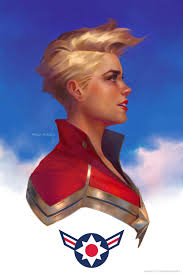 Why does captain marvel have short hair? Carol Corps By Merkymerx On Deviantart