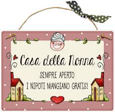 Targhetta Rettangolare In Legno Casa Della Nonna Sempre Aperto I Nipoti Mangiano Gratis Idea Regalo Artigian Idee Regalo Fai Da Te Bomboniere Idee Fai Da Te