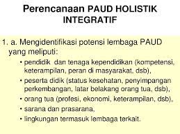 Paud Holistik Integratif Ppt Download