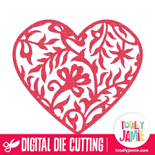 Floral Nature Filigree Heart Totallyjamie Svg Cut Files Graphic Sets Clip Arts