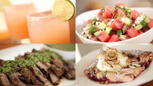 A little burst of citrus in a salad is beautiful on many levels, and goes so well with the creamy sauce for the steak. 5 Summer Dinner Party Recipes Youtube