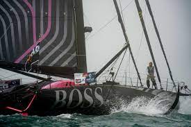 The imoca boat hugo boss, skipper alex thomson (gbr), while training solo for the vendee globe 2016, off england. Sailing Thomson Struggles In Vendee Globe As Boat Has Structural Problem Daily Sabah