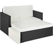 A stylish rattan lounge invites you to relax: Tectake Rattan Lounge Korfu Schwarz Kaufland De