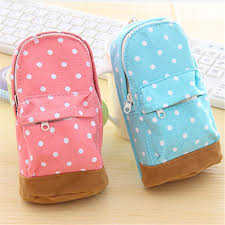Aliexpress Com Buy Cute Korea Stationery Big Capacity Pencil Case Dot Pattern Wallet School Supplies Bag For Kids Child Shkolnye Prinadlezhnosti Penaly Sumki