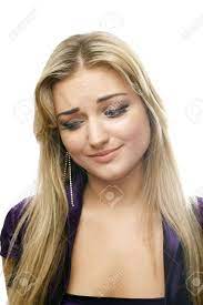 The molly mcintire doll was released in 1986, along with kirsten larson and samantha parkington. Portrait Of A Young Blonde Girl Close Up To Knit One S Brow Stock Photo Picture And Royalty Free Image Image 6844095