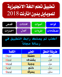 تعليم اللغة الإنجليزية تطبيق تعلم اللغة الانجليزية في أسبوع بدون انترنت للموبايل أكتب تم يصلك رابط التطبيق في رسالة مجانا 1 النطق و الكتابة الصحيحة 2 المحادثات و الحوارات السليمة