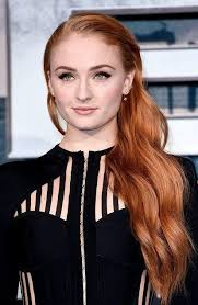 Re Create Sophie Turner S Red Hair Color For Your Salon Clients By Following This Professionally Crafted Hair Color Formula Sophie Turner Sophia Turner Blonde