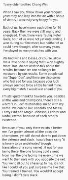 Namun cinta tak akan mati. You Ingat Kita Cinta Ke Tulis Surat Ka Lee Chong Wei Sayidahnapisahdotcom