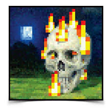 Minecraft Burning Skull Poster Picture Wall Art Print Official Licensed 24 X24 Painting Minecraft Minecraft Posters Poster Prints