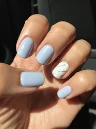 Nails Follow This Best Nail Post Guide 4031337073 For Simply Cute Nails Brightsummernails In 2020 Blue Gel Nails Baby Blue Nails Short Acrylic Nails One accent nail has silver sparkles and the other has sparkle this is a cute and elegant nail idea.