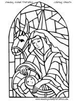 This one is of a stained glass church window of joseph, mary, and jesus receiving the magi. Pin On Holiday Christmas Activities