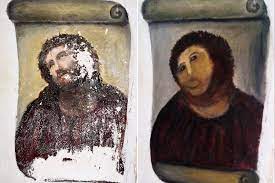 (3) christ's glory was earned at the price of the cross. Infamous Botched Jesus Painting Now A Major Tourist Attraction