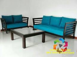 Free ongkir kursi teras jati (sofa kursi tamu. Jual Sofa Meja Kursi Tamu Kayu Sofa Biru Minimalis Di Lapak Toko Mebel Jepara Bukalapak