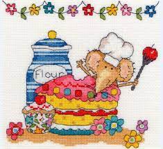 Counted cross stitch kits uk. Click Here To View Larger Image Of Baking Mouse Counted Cross Stitch Kit Cross Stitch For Kids Cross Stitch Cross Stitch Kits