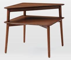 West elm stowe side table dark walnut 22 diam.x18h. Mid Century Stepped Side Table At West Elm Side Table Modern Side Table West Elm Side Table