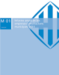 Informe anual de les empreses i institucions municipals 2001