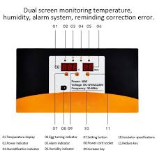 Egg Incubators Automatic Digital Family Incubator Dual Fan Chicken Poultry Foam Hatcher