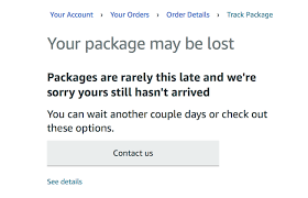 My postal/shipping company is closed. Amazon Policies Package Lost By Carrier Macrumors Forums