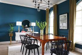 Another dusty blue shade that borders on gray. 75 Beautiful Dining Room With Blue Walls Pictures Ideas July 2021 Houzz