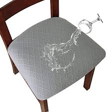 4.5 out of 5 stars. Buy Genina Waterproof Seat Covers For Dining Room Chairs Covers Dining Chair Cover Kitchen Chair Covers Grey 2 Pcs Online In Turkey B0922gf6gl