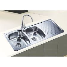 upon mount double bowl kitchen sink