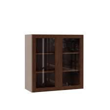 Including a full overlay door style, the wall cabinet is fully assembled making it easy for you to build the kitchen, bathroom, laundry room or office of your dreams. Hampton Bay Designer Series Melvern Assembled 30x30x12 In Wall Kitchen Cabinet With Glass Doors In White Wgd3030 Mlwh Bath The Hampton Bay Designer Series Cabinet With Glass