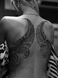 The female´s back muscles stock illustration. 33 Sexy Back Tattoos For Girls