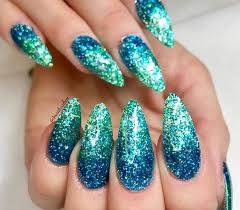 Barielle's signature nail strengthening cream has been featured in refinery 29, bustle, zoe report and khloe karadshian's official app with rave reviews. Blue And Green Acrylic Nails Nail And Manicure Trends