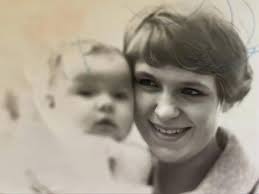 The only pic I have of me as a baby with my late mum ❤️ would be ever so  grateful if someone could maybe put colour and sharpen it? Many thanks x