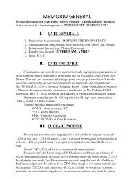 Certificate de urbanism emise în 2016. Memoriu Tehnic Justificativ Proiect Gard