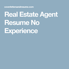 Employee relations specialist resume example. Real Estate Agent Resume No Experience Of Real Estate Agent Resume No Experience Free Templates