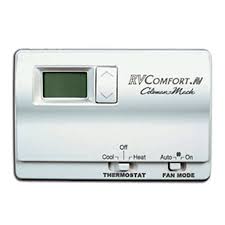 Get it digital thermostat and it just what your temperature get it digital thermostat and adjust what your temperature ranges that you desire you can set it for as high or as low as you would like or your system's capabilities with in the energy constraints of your building. Coleman Mach 8330b3241 Digital Heat Cool Rv Air Conditioner Thermostat With Display 24 Volt