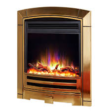 Combining style with innovation, the. Celsi Electriflame Decadance Gold Electric Fire Erp Ready